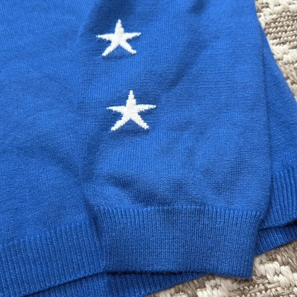 Cali Rey Blue Star Pattern Sweater size Large - Picture 5 of 9